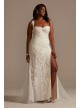 Removable Sleeve and Train Tall Plus Wedding Dress  4XL9LSSWG881