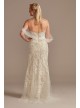 Removable Sleeves Tall Bodysuit Wedding Dress  4XLMBSWG881