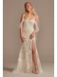 Removable Sleeves and Train Bodysuit Wedding Dress  MBSWG881