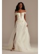 Removable Straps Tulle Bodysuit Wedding Dress  MBSWG898