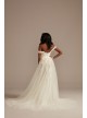 Removable Straps Tulle Bodysuit Wedding Dress  MBSWG898