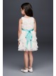 Rosette Flower Girl Dress with Ruffled Skirt  OP242