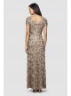 Rosette Lace Cap Sleeve A-Line Gown Alex Evenings 112788