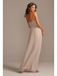 Ruffle High-Neck Chiffon Bridesmaid Dress  W11886