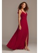 Ruffle Spaghetti Strap Chiffon Bridesmaid Dress  W11885