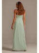 Ruffle Spaghetti-Strap Chiffon Dress with Slit DB Studio DS270094