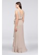 Ruffle-Trim Chiffon Faux-Wrap Bridesmaid Dress  F19748