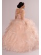 Ruffle Tulle Quince Dress with Convertible Straps Fifteen Roses FR2101