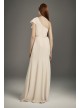 Ruffled One-Shoulder Double Cloth Bridesmaid Dress  VW360447