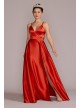 Satin A-Line Prom Dress with Cutouts Jules and Cleo WBM2948