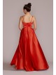 Satin A-Line Prom Dress with Cutouts Jules and Cleo WBM2948