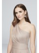 Satin Crepe One-Shoulder Bridesmaid Dress  OC290063