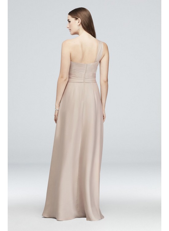 Satin Crepe One-Shoulder Bridesmaid Dress  OC290063