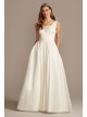 Satin Cummerbund Ball Gown Wedding Dress  Collection V3848