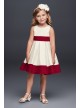 Satin Flower Girl Dress with Pleated Waist and Hem  WG1372