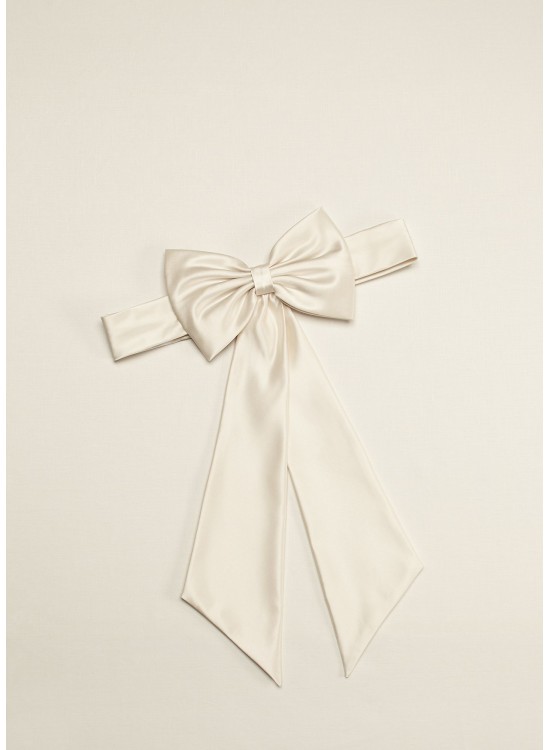 Satin Flower Girl Sash with Back Bow  S1041