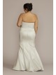 Satin Strapless Mermaid Plus Size Wedding Dress DB Studio BLANKSTRUMPETPLUS