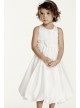 Satin Tank Bubble Dress with Flower Detail  KP1311