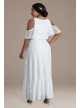 Savannah Lace Cold Shoulder Plus Size Wedding Gown Kiyonna 19210901