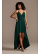 Scalloped Crepe High-Low Spaghetti Strap Dress Speechless C39811DDNE