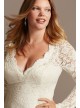 Scalloped Lace Open Back Plus Size Wedding Dress  Collection 9WG3987