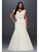 Scalloped Lace Trumpet Plus Size Wedding Dress  Collection 9WG3898