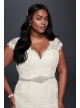 Scalloped Lace Trumpet Plus Size Wedding Dress  Collection 9WG3898