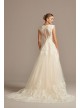 Scalloped Lace and Tulle Petite Wedding Dress  Collection 7WG3850