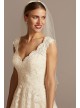 Scalloped Lace and Tulle Petite Wedding Dress  Collection 7WG3850