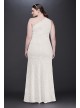 Scalloped One-Shoulder Lace Plus Size Gown DB Studio 183668DBW