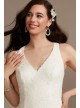 Scalloped Stretch Lace Halter Petite Wedding Dress DB Studio 7WG4047