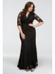 Screen Siren V-Neck Lace Plus Size Gown Kiyonna 13130902