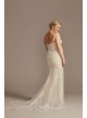 Scroll and Lace Mermaid Tall Plus Wedding Dress  4XL8CWG878