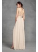 Sequin Bodice Bridesmaid Dress with Chiffon Skirt  VW360345S