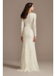 Sequin Embellished Wedding Dress with Scallop Hem Melissa Sweet MS251236