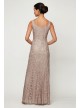 Sequin Lace A-Line Dress and Open Front Jacket  1122012