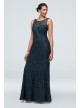 Sequin Lace Illusion Gown with Embellished Capelet Ignite 7119181