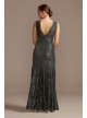 Sequin Lace Mermaid Dress with Illusion Detail  3198