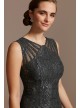 Sequin Lace Mermaid Dress with Illusion Detail  3198