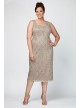 Sequin Lace Plus Size Cocktail Dress with Jacket Alex Evenings 412264