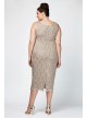 Sequin Lace Plus Size Cocktail Dress with Jacket Alex Evenings 412264