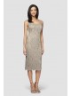 Sequin Lace Tea-Length Tank Dress and Jacket Alex Evenings 112264