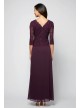 Sequin Lace and Chiffon Mock Two-Piece Gown Alex Evenings 112318