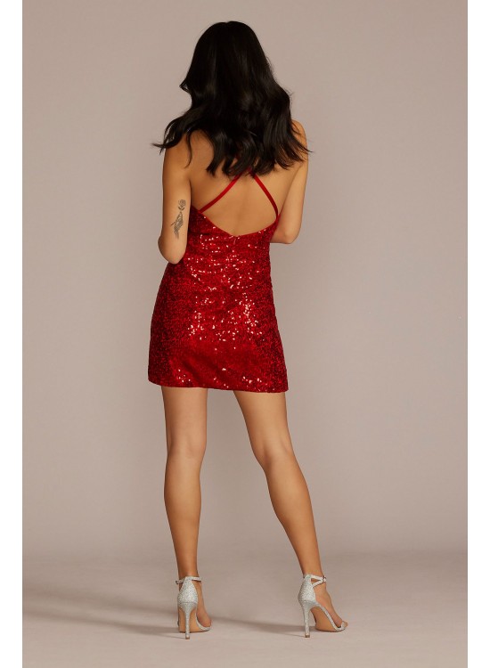 Sequin Mini Dress with Removable Skirt Jules and Cleo D24NY22088