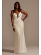 Sequin Removable Train Plus Size Wedding Dress  9SWG882