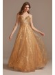 Sequin Spaghetti Strap Low Back Ball Gown Glamour by Terani 2011P1477