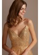 Sequin Spaghetti Strap Low Back Ball Gown Glamour by Terani 2011P1477