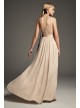 Sequin and Chiffon One-Shoulder Bridesmaid Dress  VW360460S