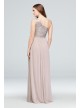 Sequin and Mesh One-Shoulder Bridesmaid Dress  F17063S