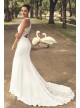 Sheer Back Plus Size Wedding Dress with Lace Train  Collection 9WG3989